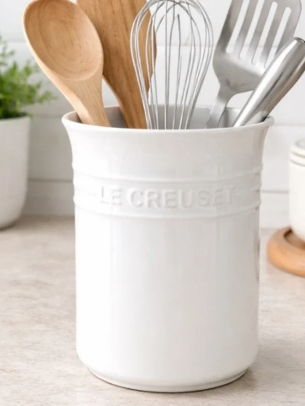 Le Creuset Ceramic 1L Utensil Crock- White